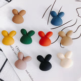 Frosted Rabbit Head Patch Jewelry Accessories Materials