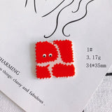 Hand-Painted Geometric Irregular Pendant Jewelry Materials