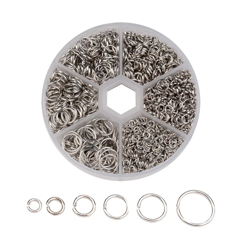 DIY Jewelry Accessories Mixed Boxed Iron Ring Connecting Ring Buckle