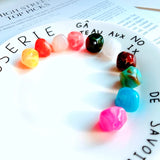 DIY Pine Stone Jade Resin Polygon Necklace Pendant