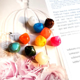 DIY Pine Stone Jade Resin Polygon Necklace Pendant