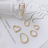 DIY Zirconium Heart Square Ring Earrings Kit