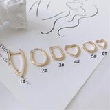 DIY Zirconium Heart Square Ring Earrings Kit