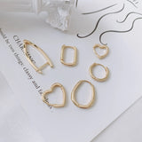 DIY Zirconium Heart Square Ring Earrings Kit