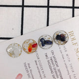 Geometric Round Resin Pendant Earrings DIY Accessories Kit