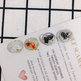 Geometric Round Resin Pendant Earrings DIY Accessories Kit