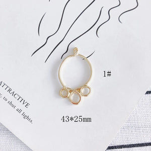 Alloy Abstract Line Pendant Jewelry Accessories Materials