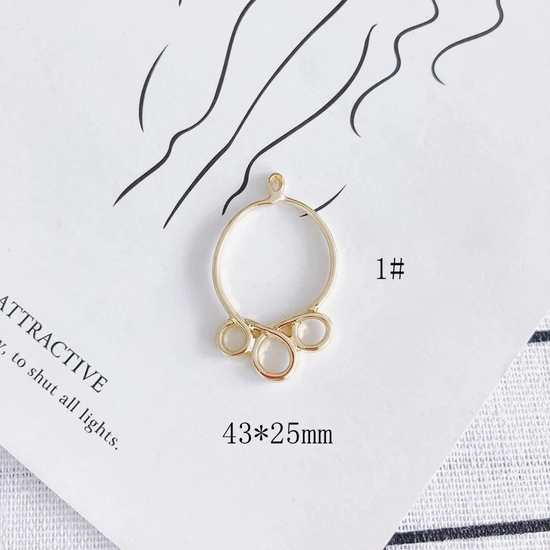 Alloy Abstract Line Pendant Jewelry Accessories Materials