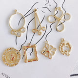 Alloy Abstract Line Pendant Jewelry Accessories Materials