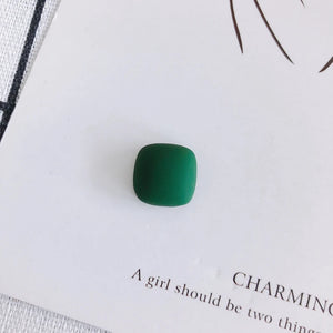 Frosted Square Patch Jewelry Accessories