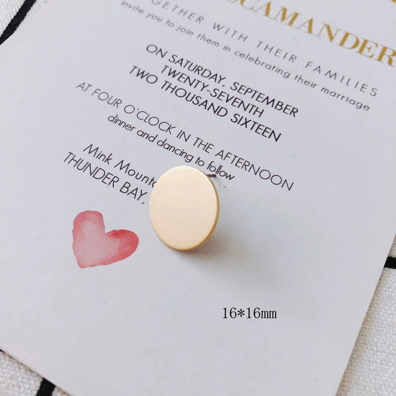 DIY Round Earrings Basic Jewelry Accessories Materials