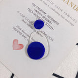 DIY Acrylic Asymmetric Hand-Made Earrings 2pcs