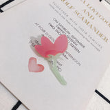 Acrylic Stitching Flower Earrings Set