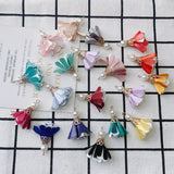 DIY Jewelry Accessories: Cloth Flowers, Pearl Tote, Earring Pendant Materials