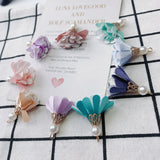 DIY Jewelry Accessories: Cloth Flowers, Pearl Tote, Earring Pendant Materials