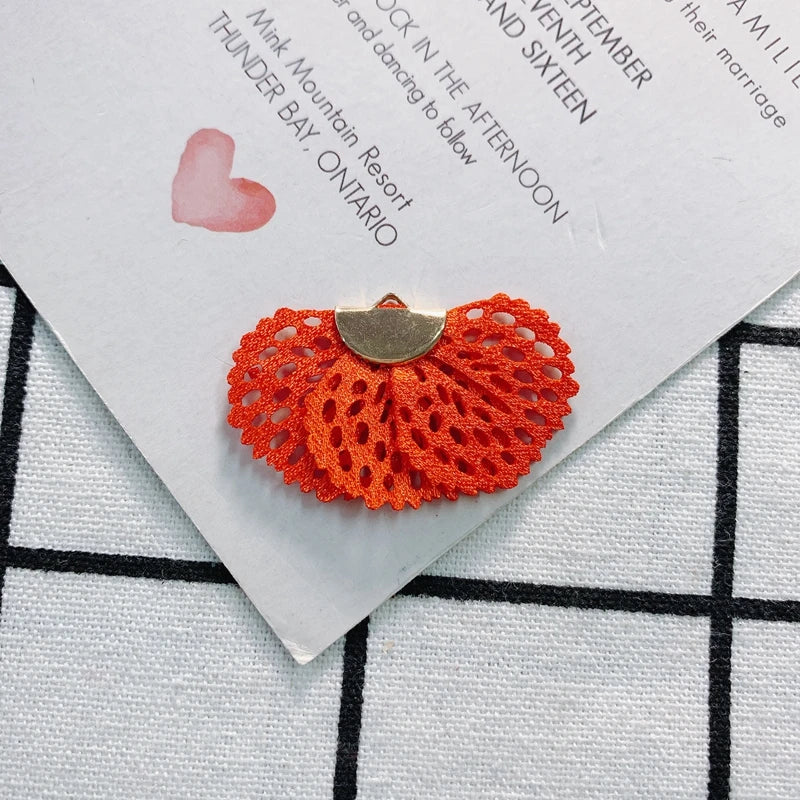 DIY Fabric Fan-Shaped Earrings Accessories Kit
