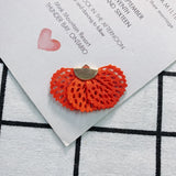 DIY Fabric Fan-Shaped Earrings Accessories Kit