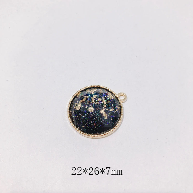 DIY Starry Sky Earrings Necklace Pendant Jewelry Accessories