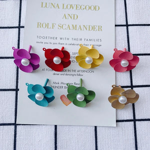 3D Multi-Petal Flower Single Earring DIY Jewelry Accessory