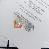 18K Copper Plated Hollow Flower Zircon Pendant Earrings Material