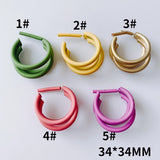 Macaron C-Shaped Earring Accessories - DIY Jewelry, Fashionable INS