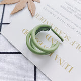 Macaron C-Shaped Earring Accessories - DIY Jewelry, Fashionable INS