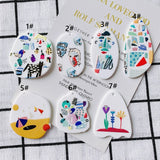 DIY Abstract Painting Spacer Earring Necklace Material