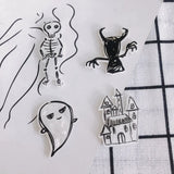 Acrylic Haunted House Ghost Patch Earring Pendant Material
