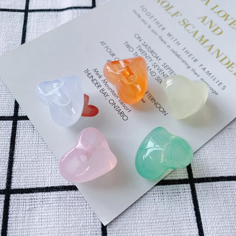DIY Transparent Love Headdress Earrings Bracelet Accessories