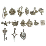 DIY Alloy Jewelry Accessories Butterfly Cross Pendant