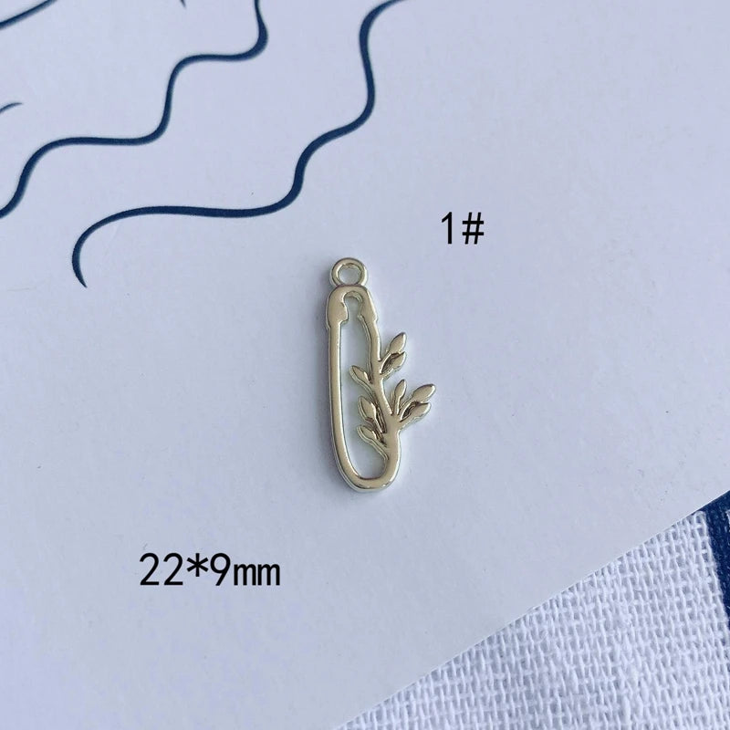 DIY Alloy Jewelry Accessories Butterfly Cross Pendant