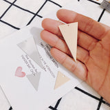 Alloy Plated Triangle Pendant DIY Jewelry Accessories