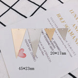 Alloy Plated Triangle Pendant DIY Jewelry Accessories