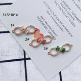 Zircon Bow Pendant Necklace Bracelet Set
