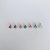 Copper-Plated Zircon Earrings & Pendants Set
