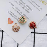 Retro Copper-Plated Zircon Necklace Pendant