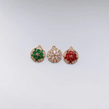 Retro Copper-Plated Zircon Necklace Pendant