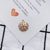 Retro Copper-Plated Zircon Necklace Pendant
