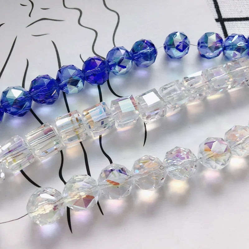 Colorful Transparent Butterfly Glass Necklace Material