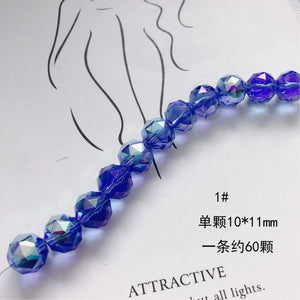 Colorful Transparent Butterfly Glass Necklace Material