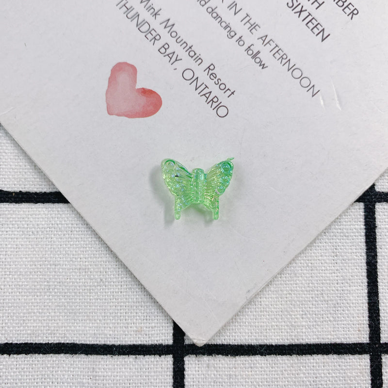 Crystal Butterfly Cream Gum Phone Shell DIY Jewelry Accessory