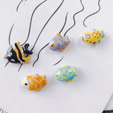 Colorful Ceramic Fish Pendant Necklace DIY Jewelry Material