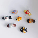 Colorful Ceramic Fish Pendant Necklace DIY Jewelry Material