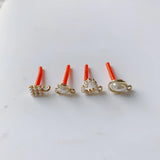 Square Water Droplet Pearl Earrings Set