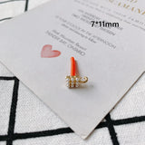 Square Water Droplet Pearl Earrings Set