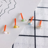 Heart-shaped Alloy Drop Oil Earrings Material Accessories