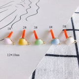 Heart-shaped Alloy Drop Oil Earrings Material Accessories