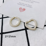 Geometric Love Round Pearl Set Earrings & Pendant
