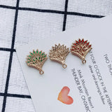 Retro Palace Wind Apricot Leaf Earrings Pendant Accessories