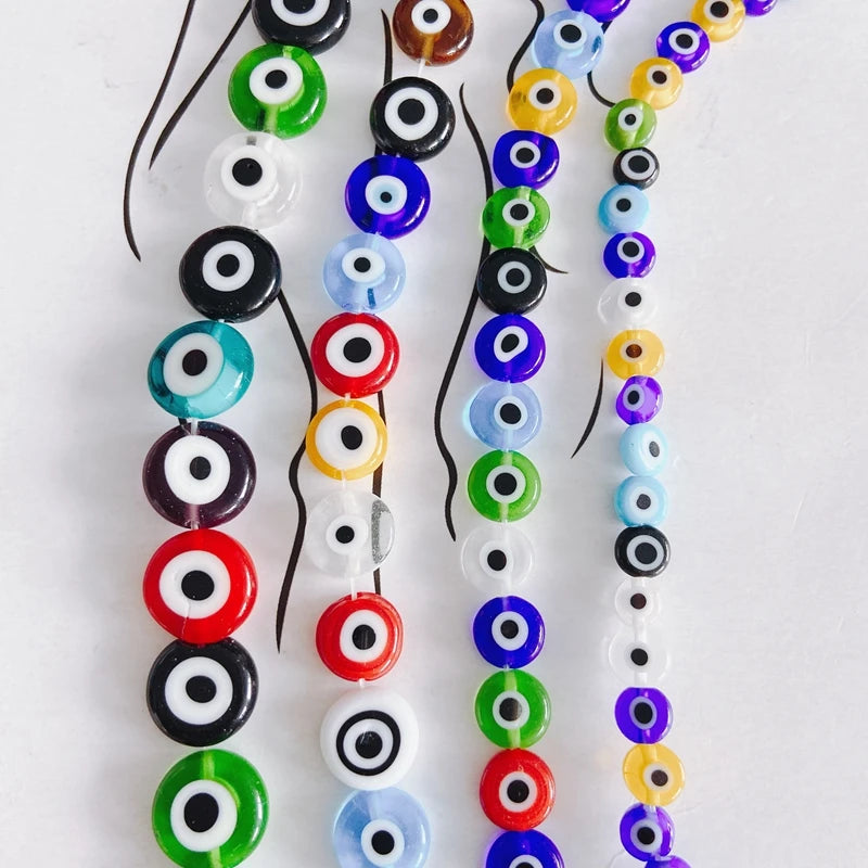 DIY Jewelry Accessories Round Colored Glaze Necklace Bracelet
